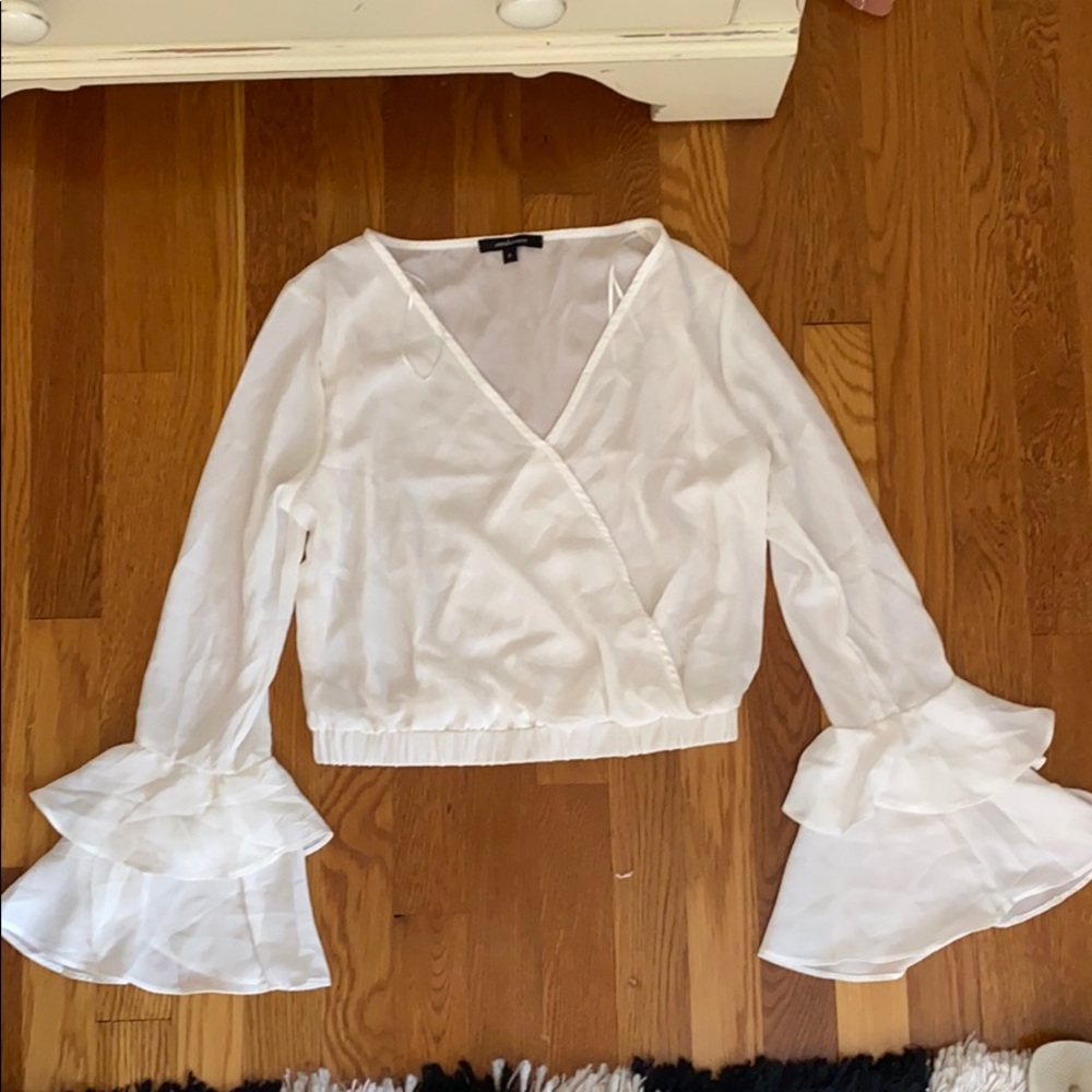 White Flowy top